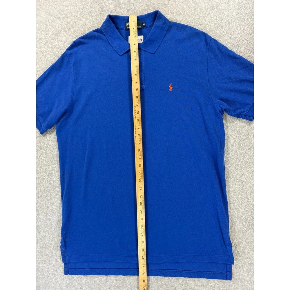 Polo Ralph Lauren Classic Solid Cotton Polo Shirt (Men's XL) Blue